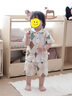 white wheat兒童2025夏季新款兩件套女寶純棉短袖套裝男童襯衫短褲 套裝 90 cm 曬單實(shí)拍圖