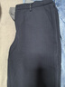 拇指白小衫休閑褲春夏男士四面彈力抗皺直筒正裝商務休閑長褲子 藏青 32  曬單實拍圖