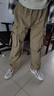 森馬（Semir）褲男冬季工裝風(fēng)抽繩寬松直筒長(zhǎng)褲松緊腰褲子時(shí)尚 駝色50100 M 曬單實(shí)拍圖