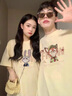 love legend尼克朱迪情侶裝夏季短袖t恤上衣兩件套裝班服定制學(xué)生半袖衣服 灰綠色+灰綠色 M 男+S女 曬單實(shí)拍圖