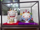 貓舍道樂堂本鋪五福神招財(cái)貓擺件開業(yè)禮物前臺(tái)玄關(guān)裝飾高級(jí)感小眾發(fā)財(cái)貓喬遷新居 七福神(白)+五福神(紫)+玻璃罩 曬單實(shí)拍圖