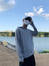 鉑吶苓防曬衣男夏季輕薄透氣戶外垂釣休閑防曬服紫外線連帽款可拆卸帽檐 防曬衣男款【淺銀灰】 2XL 曬單實(shí)拍圖