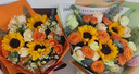 愛里畢業(yè)季鮮花同城配送向日葵花束生日鮮花見面花送女士禮物花店送花 （致青春）3朵向日葵配芭比泡泡香檳玫瑰混搭 曬單實拍圖