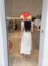 妙奕嘉法式白色連衣裙裙子女士夏季2025衣服新款輕奢高級感無(wú)袖長(cháng)裙純欲 法式方領(lǐng)泡泡袖連衣裙 XL 【建議115-130斤】 曬單實(shí)拍圖