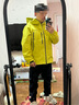 探拓（TECTOP）【赤狐】三防沖鋒衣男女同款25新款防水登山徒步防風夾克 欣快綠 L 曬單實拍圖