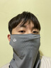 JEEP防曬面罩全臉護脖頸一體夏口罩男防紫外冰絲薄騎行開車遮陽面罩女 煙霧灰 曬單實拍圖