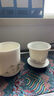哲選（zhexuan） 德化白瓷茶水分離泡茶杯辦公室喝茶茶具 帶蓋水杯情人節(jié)七夕送禮 曬單實(shí)拍圖