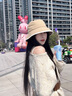 Siggi漁夫帽女夏季簡(jiǎn)約優(yōu)雅百搭水桶盆帽全棉透氣折疊遮陽(yáng)防曬帽子 曬單實(shí)拍圖
