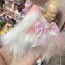 薇施妮（WEISHINI）洛麗塔cosplay貓耳朵發(fā)箍lolita貓娘獸耳發(fā)帶KC頭飾發(fā)夾發(fā)飾發(fā)帶 粉色發(fā)帶貓耳 一套 A25-106 曬單實拍圖