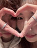 AIF星河999足銀情侶戒指女男情侶對(duì)戒鐘久久生日禮物送女友送男友 星河情侶戒指【七倉直發(fā)】 曬單實(shí)拍圖