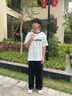 李寧短袖T恤情侶款夏季LOGO印花簡(jiǎn)約棉質(zhì)美式復(fù)古圓領(lǐng)套頭上衣 【棉感】乳白色657-1 L 曬單實(shí)拍圖