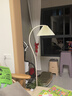 森用落地?zé)艨蛷d臥室落地床頭臺(tái)燈復(fù)古百褶氛圍燈奶油風(fēng)聲控智能夜燈 卡其色 支持天貓精靈 曬單實(shí)拍圖