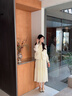 佰藍(lán)嬌法式氣質(zhì)連衣裙女春秋2025新款高級(jí)感白色小香風(fēng)馬甲裙子兩件套裝 白色 S （建議105斤內(nèi)） 曬單實(shí)拍圖