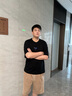 卡賓（CABBEEN）【發(fā)泡印花】涼感短袖T恤男2025夏季新款潮流鉚釘寬松黑半袖 煤黑色01（寬松版型） 3XL /190/56 曬單實(shí)拍圖