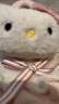 名創(chuàng)優(yōu)品（MINISO）HelloKitty棉拖鞋女冬季包跟2024新款可愛(ài)毛毛絨月子棉鞋 凱蒂貓【包跟更保暖】 40-41 (270mm) 【適合39-40碼】 曬單實(shí)拍圖