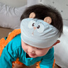 貝娜茜嬰兒帽子夏季薄款寶寶男女護鹵門帽嬰幼兒護囟門發(fā)帶胎帽夏天空頂 小地鼠-藍色 2-18個月（39-48CM） 曬單實拍圖
