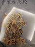 晨茁旋轉摩天輪八音盒拼圖模型diy手工拼裝積木音樂(lè )盒玩具生日禮物女 旋轉摩天輪（禮盒裝+拼裝說(shuō)明） 曬單實(shí)拍圖