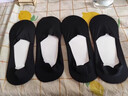 莫代爾船襪男夏季薄款防滑不掉跟襪子男短襪淺口隱形無(wú)痕低幫冰絲 4雙黑色+3雙深灰 無(wú)痕防滑 7雙 曬單實(shí)拍圖