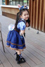 G.DUCKKIDS朱迪兔子警官洛麗塔公主裙兒童衣服夏裝小女孩生日裙子兒童cos服 藏青色裙子+裙撐 140 （建議身高130cm 10-11歲） 曬單實(shí)拍圖
