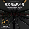 法瑞納（FARUINA）全自動(dòng)雨傘黑膠加大加厚折疊傘大號男女晴雨兩用太陽(yáng)傘遮陽(yáng)傘 156骨全自動(dòng)雙骨—藍色 曬單實(shí)拍圖
