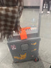 AIRWAY商務(wù)前開(kāi)蓋行李箱女20登機箱男多功能旅行箱寬拉桿箱密碼箱 槍灰色-多功能 20英寸 曬單實(shí)拍圖
