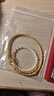 明牌珠寶七夕禮物  足金黃金ACE復(fù)古編織手鐲素鏈女AFI0183工費(fèi)750 I.N.G鏈鐲 5.4直徑 約13.61克 曬單實(shí)拍圖