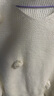 茵曼（INMAN）法式立體花朵毛衣2025春季女裝新款寬松顯瘦長袖套頭針織衫上衣 淺杏色 S 曬單實拍圖
