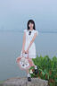 微光里連衣裙女裝夏季新款韓系學(xué)院風(fēng)小飛袖甜美公主蛋糕裙溫柔氣質(zhì)穿搭 白色蛋糕裙M碼【建議100斤以內(nèi)】 曬單實(shí)拍圖