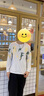 啄木鳥(niǎo)圓領(lǐng)衛衣男士2025年最新款春秋冬季款打底衫長(cháng)袖t恤衣服休閑男裝 1008/MYW145白色 XL 曬單實(shí)拍圖