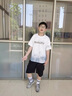 FANGSEN男童短袖T恤套裝夏季2025新款兒童男裝運(yùn)動(dòng)衣服帥氣童裝男孩夏裝 綠色兩件套 150 碼建議身高140CM 曬單實(shí)拍圖