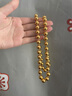 焱金鑫黃金圓珠項(xiàng)鏈999足金包足銀大氣男士金包銀佛珠光珠送老公送爸爸 圓珠項(xiàng)鏈 包金3克-總重約40克8MM粗 曬單實(shí)拍圖