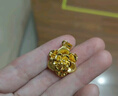 中國黃金（CHINA GOLD）黃金吊墜牡丹花項(xiàng)鏈足金送媽媽金鏈子送女友情人母親38節(jié)日禮物 牡丹花吊墜（約3.9g） 曬單實(shí)拍圖
