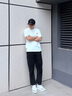 GEOX杰歐適2025春季新品真皮舒適透氣男鞋休閑鞋平跟板鞋德訓(xùn)鞋單鞋 白棕色 42 曬單實拍圖