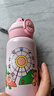 EWIWE雙層杯蓋兒童杯創(chuàng  )意杯蓋萌趣公仔撞色搭配不銹鋼保溫水杯帶杯套 雙層蓋/耐摔硅膠套/粉色/約 500ml 曬單實(shí)拍圖