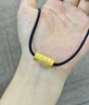 智玉云祥999足金麒麟黃金吊墜 筒珠轉(zhuǎn)運珠編織項鏈男情侶款掛墜生日禮物 附送鑒定證書/刻字定制 曬單實拍圖