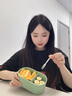 科羅恩日式雙層飯盒便當(dāng)盒可微波爐加熱密封可分格上班族保溫餐盒 綠色1層800ml 曬單實(shí)拍圖