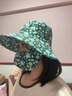 帶口罩的遮陽(yáng)帽防曬帽口罩一體夏季干農活防塵紫外線(xiàn)防風(fēng)戶(hù)外采茶 黃樹(shù)葉【口罩可拆卸】 360°防曬【UPF50＋透氣速干】 曬單實(shí)拍圖
