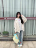 辰衣純美式潮牌花卉刺繡純棉短袖t恤女2025夏季新款街頭hiphop休閑上衣 白灰色（純棉優(yōu)質(zhì)版） L 曬單實(shí)拍圖