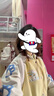 MXQP美式撞色貓咪刺繡外套女2025新款寬松甜美學(xué)院風(fēng)百搭情侶夾克上衣 A21黃色 【皮袖雙層寬松版】 L 【建議100-125斤】 曬單實(shí)拍圖