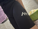 蘭帕達騎行服公路自行車(chē)騎行褲女春夏季高彈專(zhuān)業(yè)騎行雙箭頭背帶短褲適尚 黑色-短褲（側口袋-雙箭頭） L 曬單實(shí)拍圖