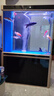 森森超白魚(yú)缸水族箱客廳大型底濾專(zhuān)業(yè)龍魚(yú)缸智能生態(tài)懶人魚(yú)缸 經(jīng)典黑 （高缸矮柜）ID屏風(fēng)款100長(cháng)x43寬x152高 曬單實(shí)拍圖