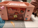筆筒收納盒帶抽屜兒童學(xué)生書(shū)桌筆桶女孩男孩可愛(ài)創(chuàng  )意多功能抽屜式大容量鉛筆桶辦公室少女心桌面收納整理擺件 【櫻花粉】+3格旋轉筆筒送貼片+貼紙 曬單實(shí)拍圖