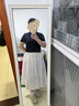 熱風(fēng)【商場同款】蛋糕裙2025年夏季新款女士口袋大擺裙顯瘦A字裙 04白色 XL 曬單實拍圖