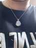 中國(guó)黃金（CHINA GOLD）玉髓彌勒佛吊墜女輕奢玉石銀項(xiàng)鏈時(shí)尚飾品生日情人節(jié)禮物送女友 【送媽媽】A款*彌勒佛項(xiàng)鏈-s925 曬單實(shí)拍圖