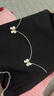 茵曼女童休閑長(zhǎng)褲蝴蝶結(jié)刺繡2025春季兒童中大童喇叭褲小女孩褲子 黑色 160 曬單實(shí)拍圖