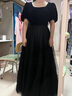 鉑朗尼奧成人禮服女18嵗禮服學(xué)生長款黑色晚禮服女宴會(huì)氣質(zhì)輕奢小眾高級感 黑色 M 曬單實(shí)拍圖