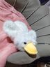 赟婭小黃鴨玩偶睡覺(jué)抱陪睡大白鵝娃娃毛絨玩具送女生520圣誕節禮物 白色毛茸茸愛(ài)你鴨 書(shū)包伴侶款-30CM 曬單實(shí)拍圖