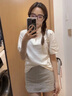 紅蜻蜓新中式國(guó)風(fēng)polo衫短袖t恤上衣女裝夏季泡泡袖高級(jí)感正肩盤扣小衫 白色 L 建議105-119斤 曬單實(shí)拍圖