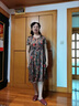 ac mmng品牌真絲連衣裙女2025夏季新款小個(gè)子洋氣減齡媽媽桑蠶絲印花裙子 花色 L (106斤-115斤) 曬單實(shí)拍圖