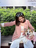 FSHE韓版 炸街粉色小西裝外套女雙排扣寬松休閑chic西服春秋季新款 粉色[優(yōu)質(zhì)版] S _建議80-100 曬單實(shí)拍圖
